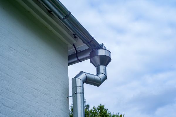 Metal Downspout Replacement in Sunbury