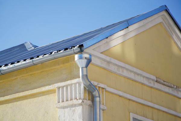 Steel Downspout Installation in Sunbury