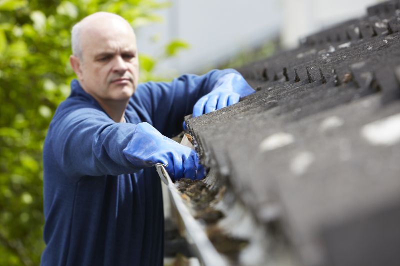 Clean Gutter Installation Site